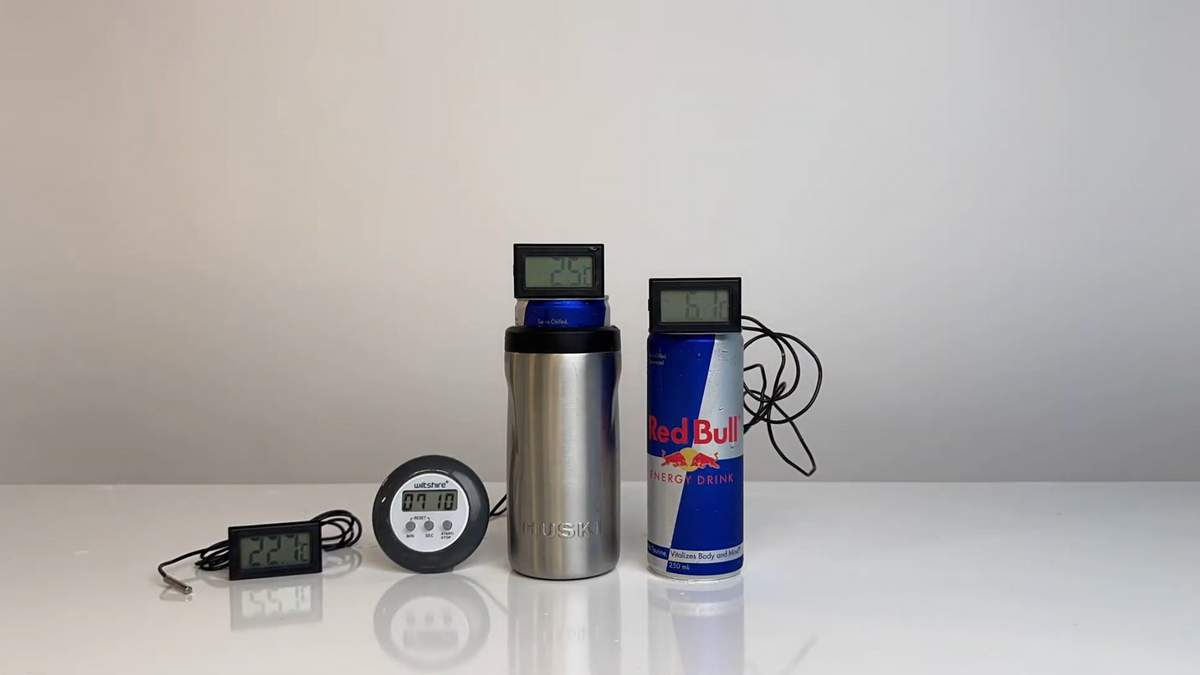 Huski Slim Can Cooler performance test