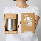 Huski Wine Tumbler 2.0 in use