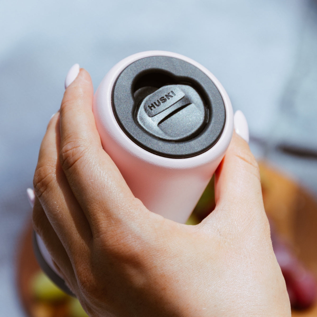 Huski Can Tab Slider in the base of the Slim Can Cooler