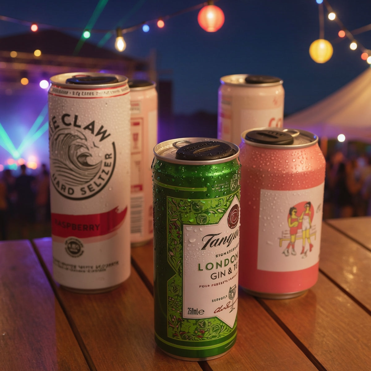 Huski Can Tab Slider at a festival