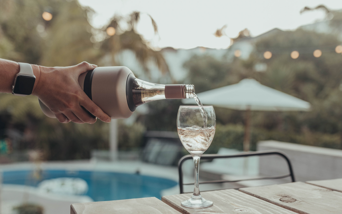 Wine. Beautifully chilled